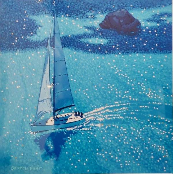 - on , Print by Gordon Hunt, measuring 50 x 50 cm (H x W) £110